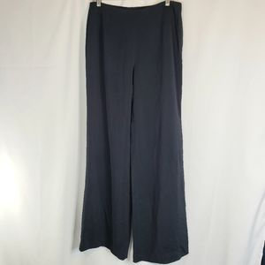Yansi Fugel Navy Wide Leg Dress Pants with Pockets Size 8